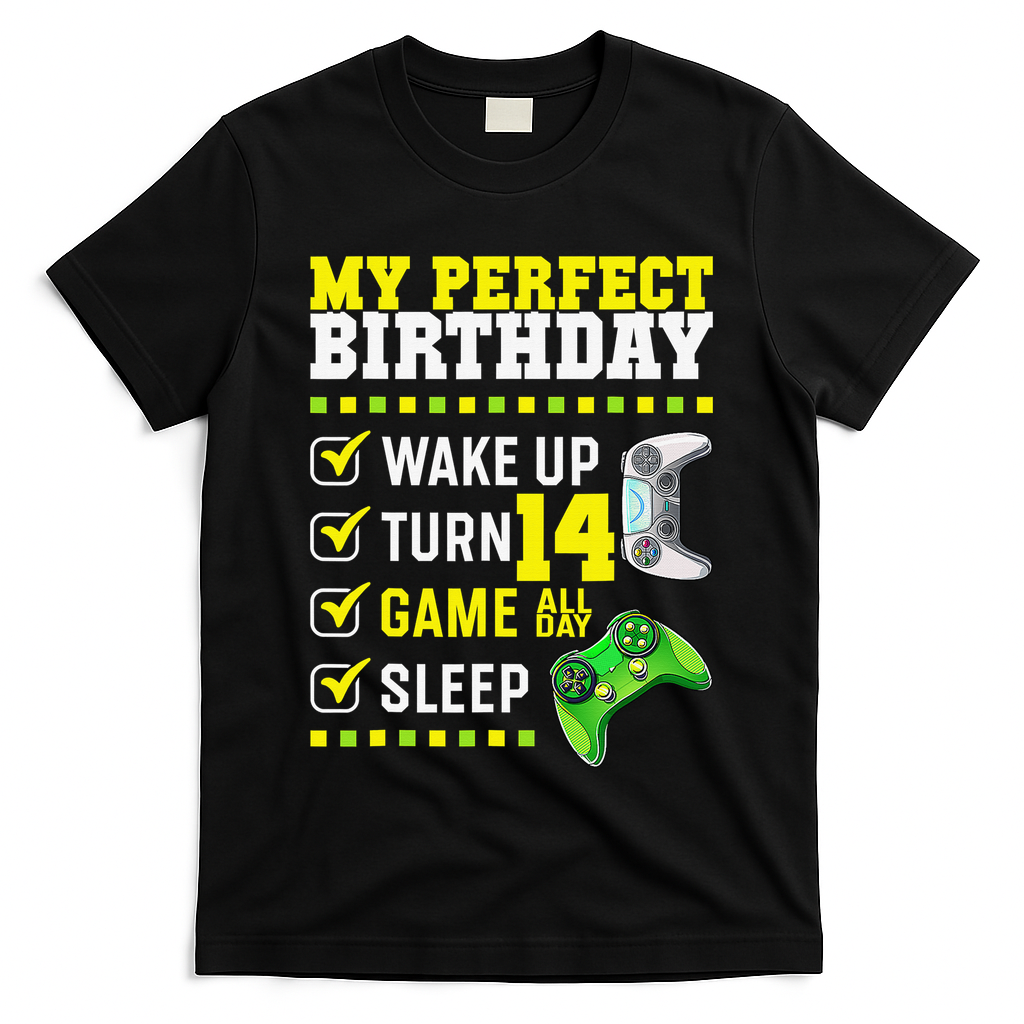 Level 14 Unlocked Boys 14th Birthday 14 Year Old Gamer T-Shirt Mood Vibes Tees - Express Your Mood, Wear Your Style