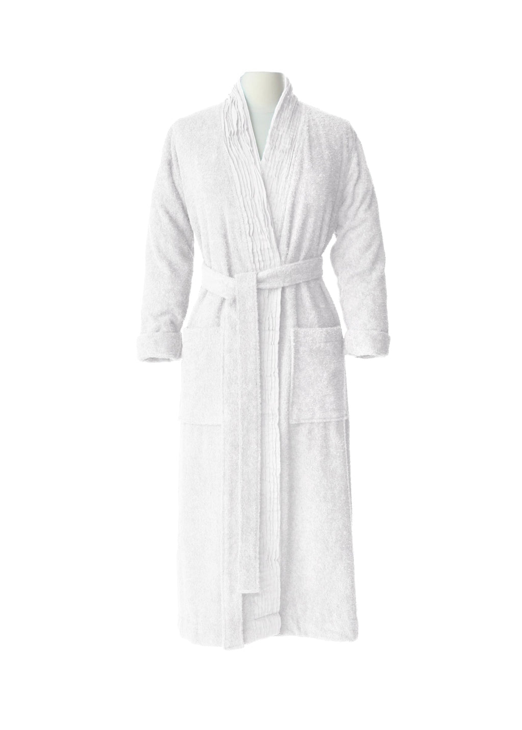 Turkish Cotton Terry Cloth Pleated Bathrobe Pure Fiber