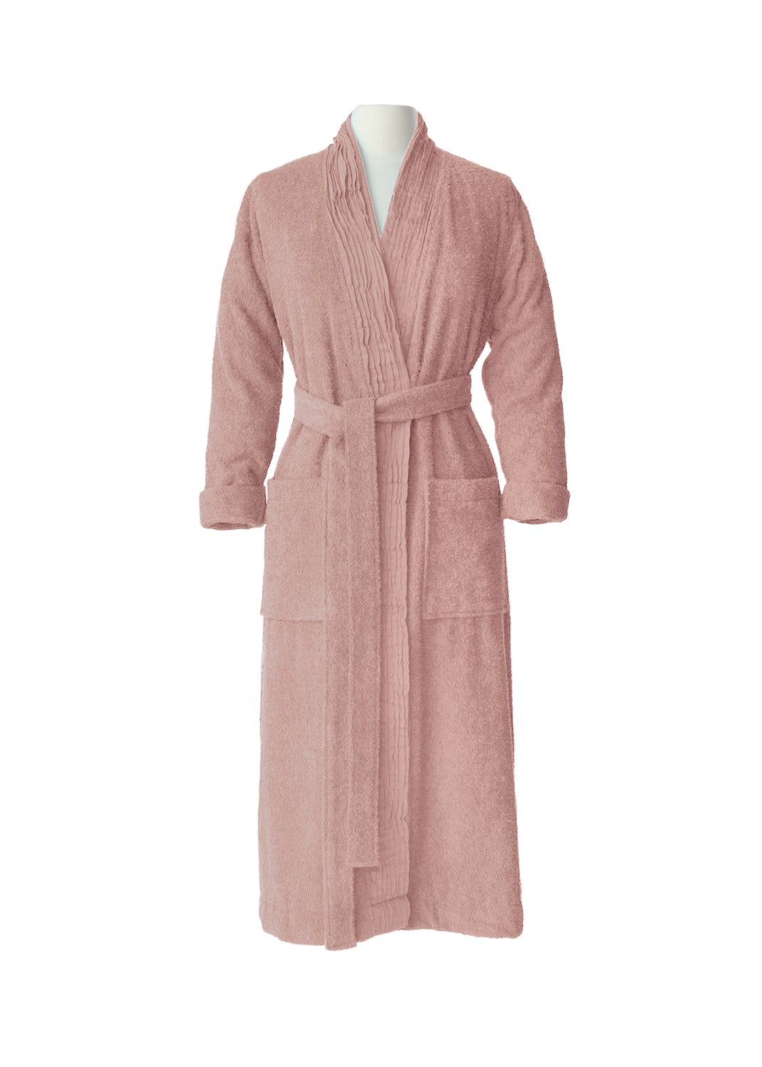 Turkish Cotton Terry Cloth Pleated Bathrobe Pure Fiber