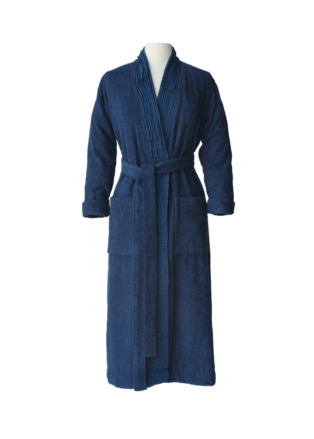 Turkish Cotton Terry Cloth Pleated Bathrobe Pure Fiber
