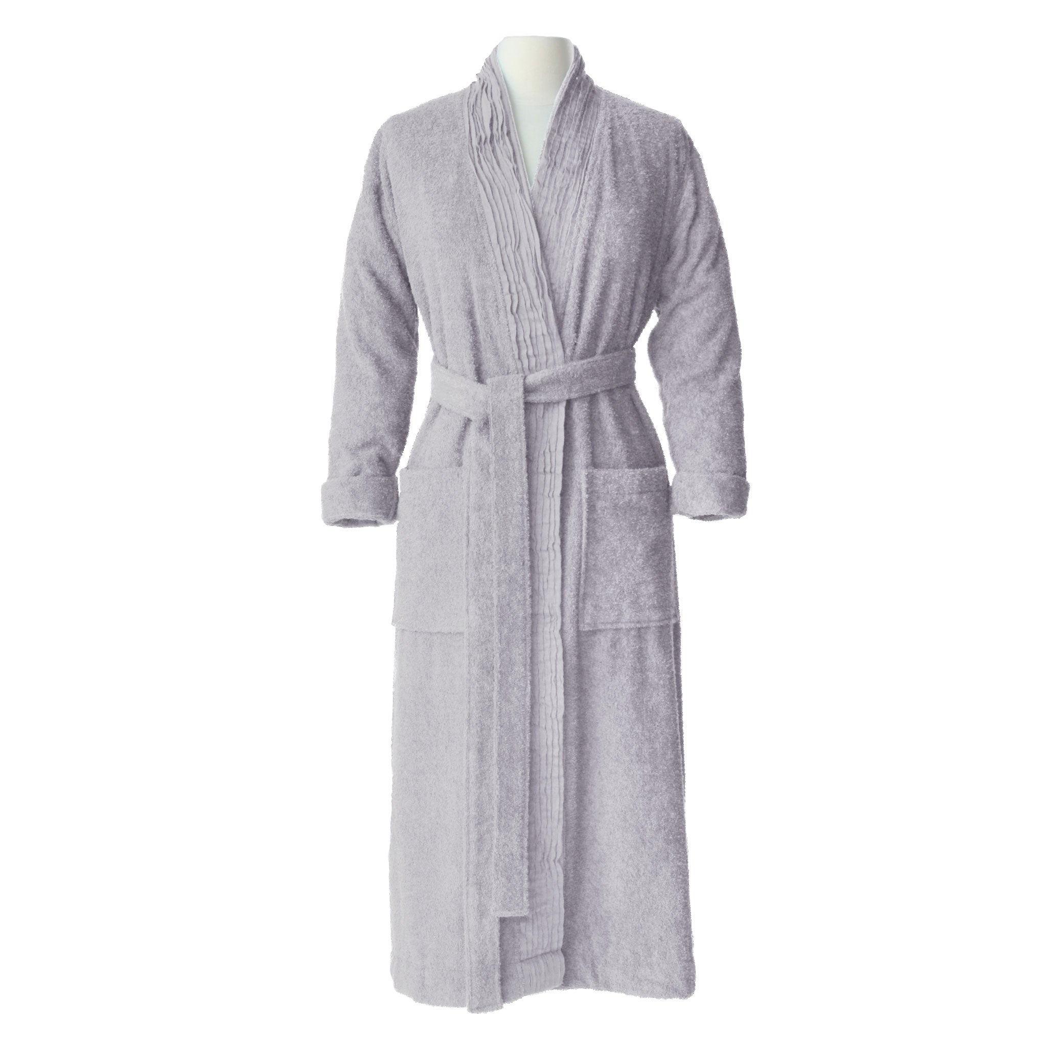 Turkish Cotton Terry Cloth Pleated Bathrobe Pure Fiber