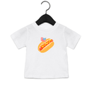 Personalized 4th of July Hot Dog T-Shirt The Little Lemons Company