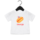 Personalized 4th of July Hot Dog T-Shirt The Little Lemons Company