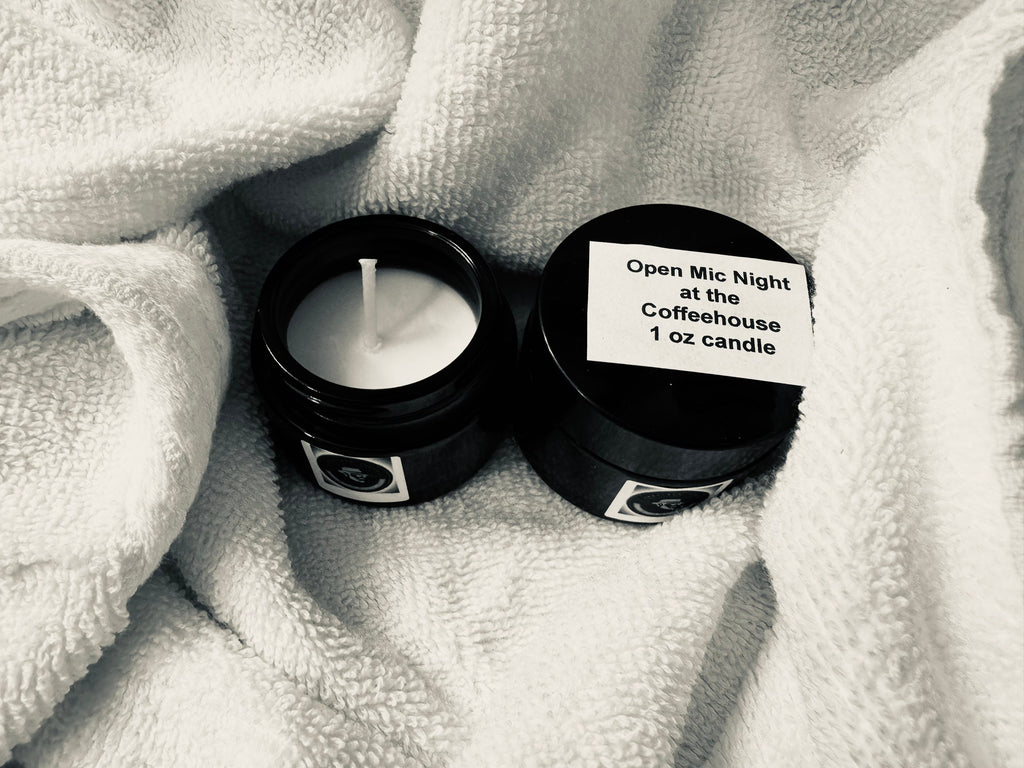 Open Mic Night at the Coffeehouse Candle The Inspired Jewel