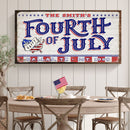 4th of July Personalized Welcome Sign Tailored Canvases