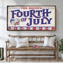 4th of July Personalized Welcome Sign Tailored Canvases
