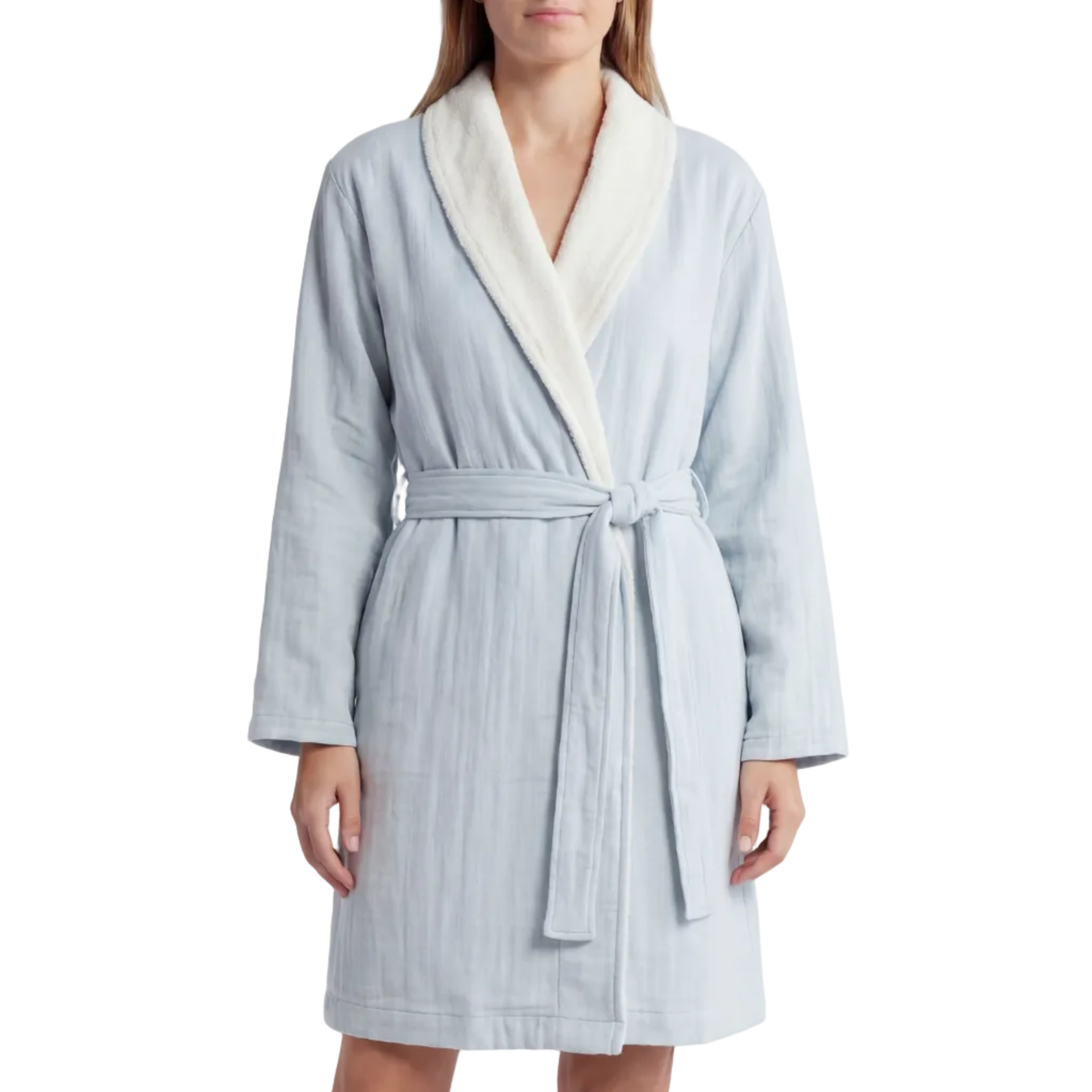 Soluna – Double-Side Muslin/Terry Shawl Robe Pure Fiber