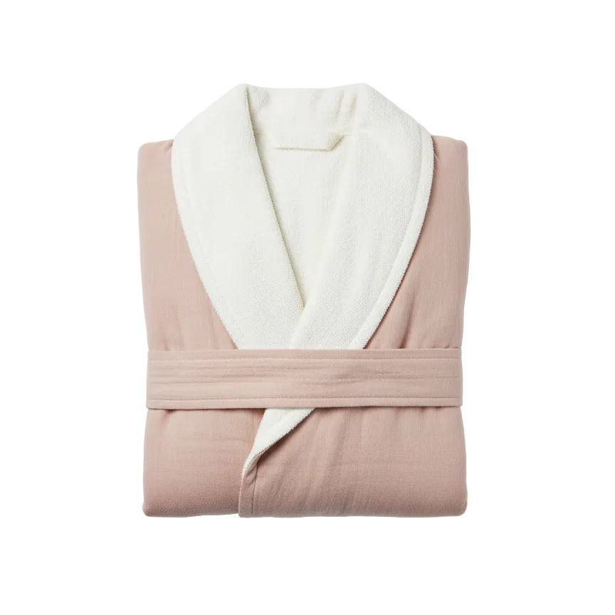 Soluna – Double-Side Muslin/Terry Shawl Robe Pure Fiber