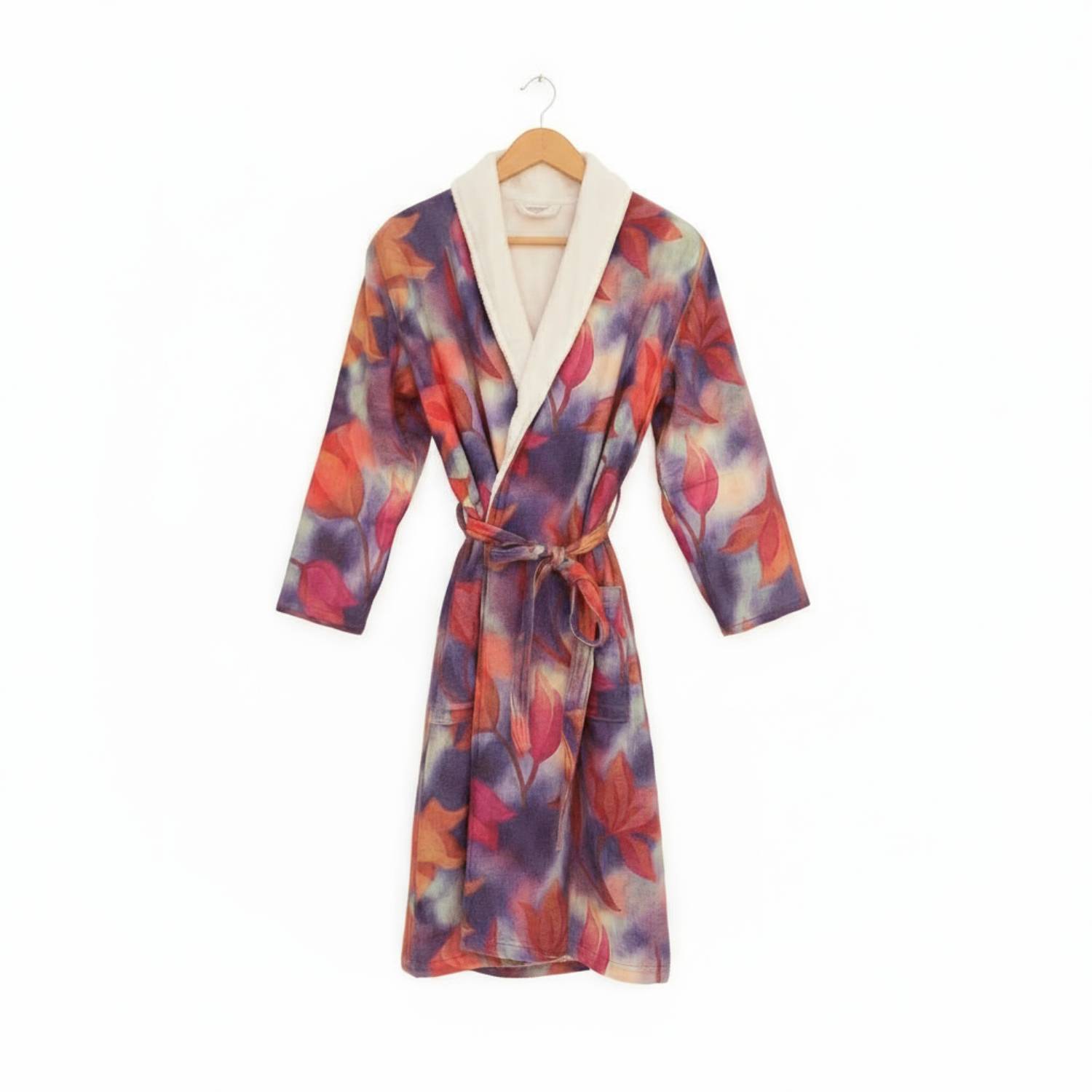 Soluna – Double-Side Muslin/Terry Shawl Robe Pure Fiber