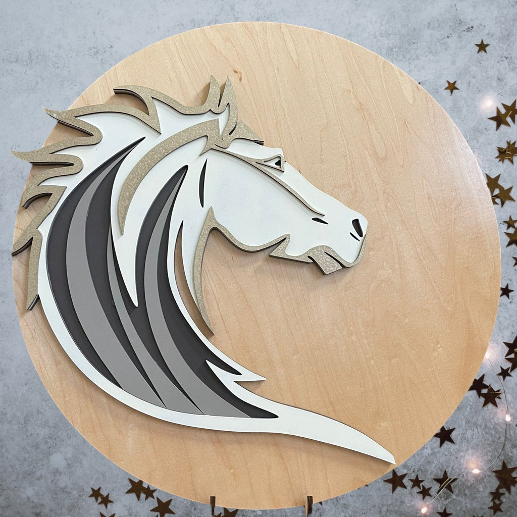 Horse Mandala AVEL Woodworking