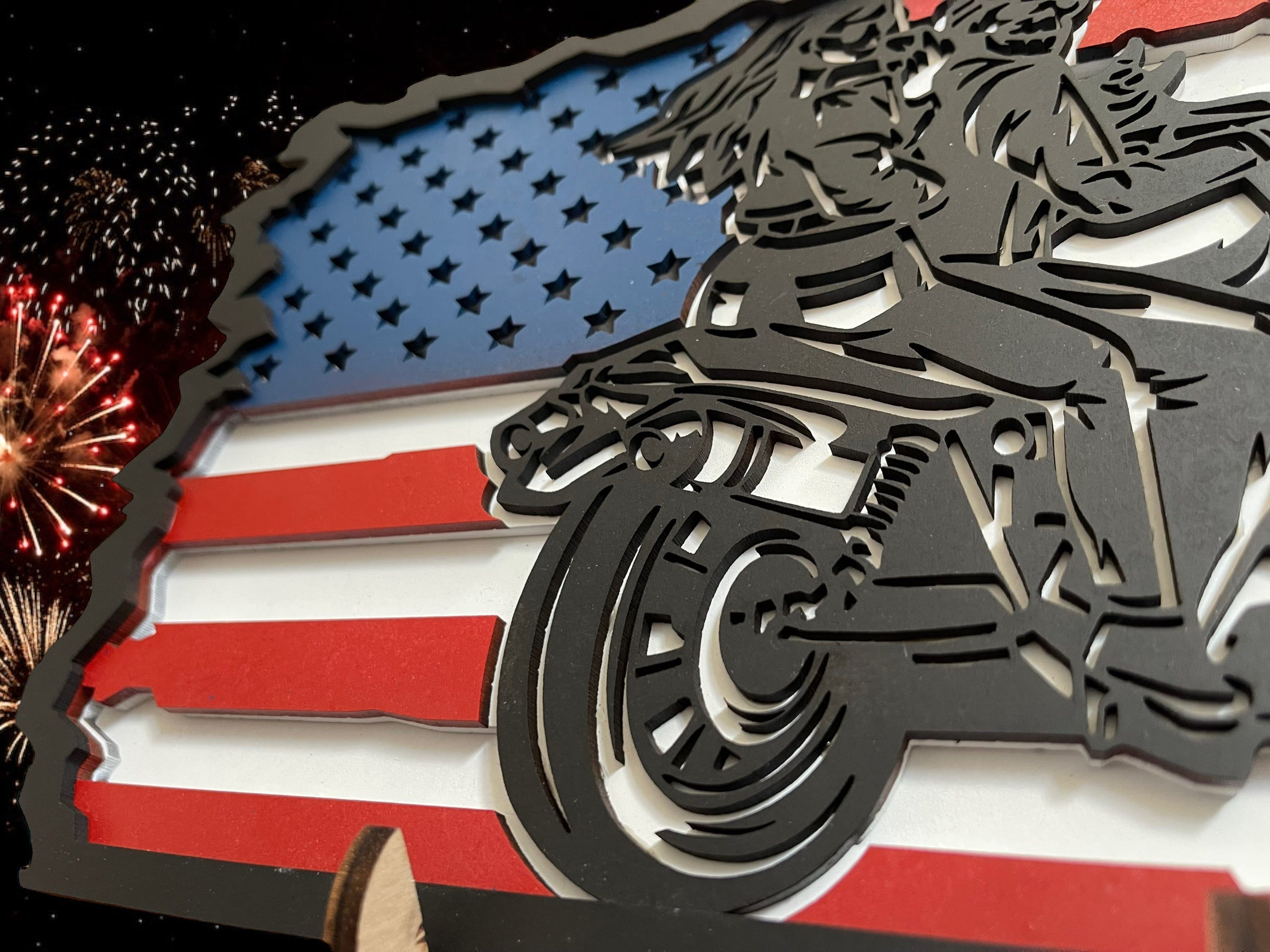 'Merican Lovers Mandala AVEL Woodworking