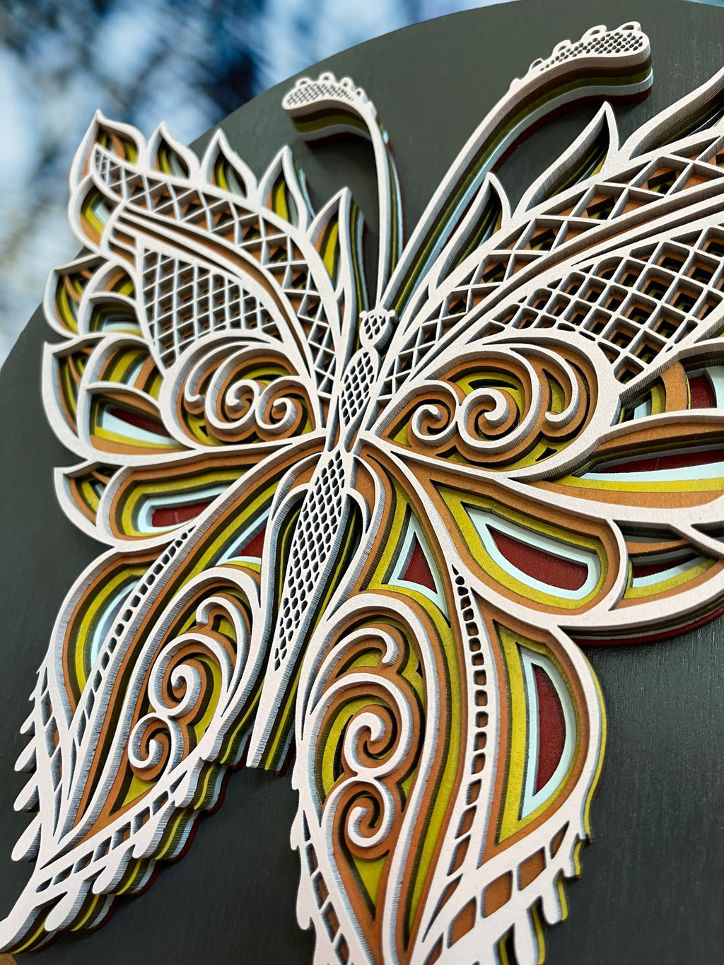 Butterfly Mandala AVEL Woodworking
