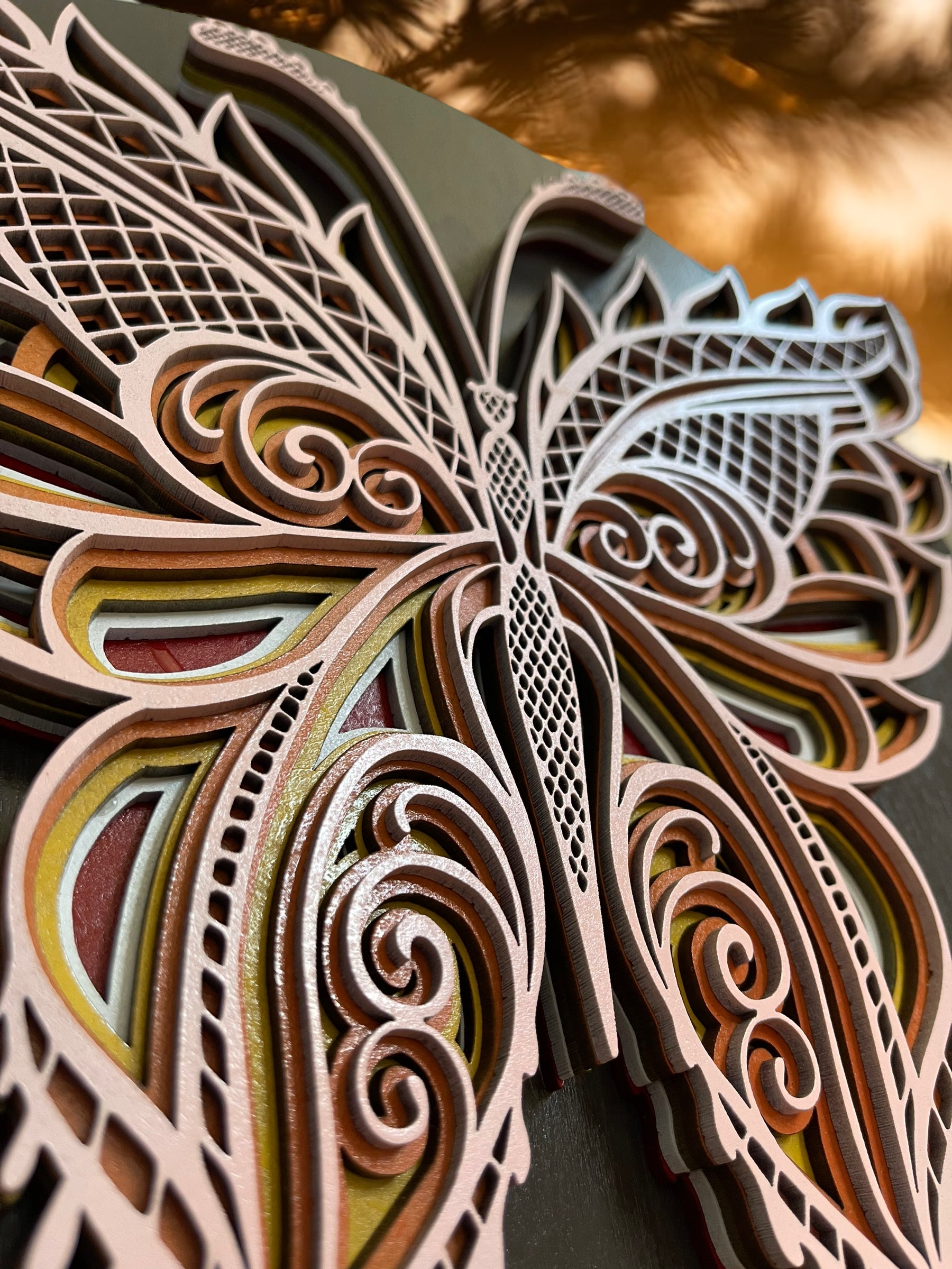 Butterfly Mandala AVEL Woodworking