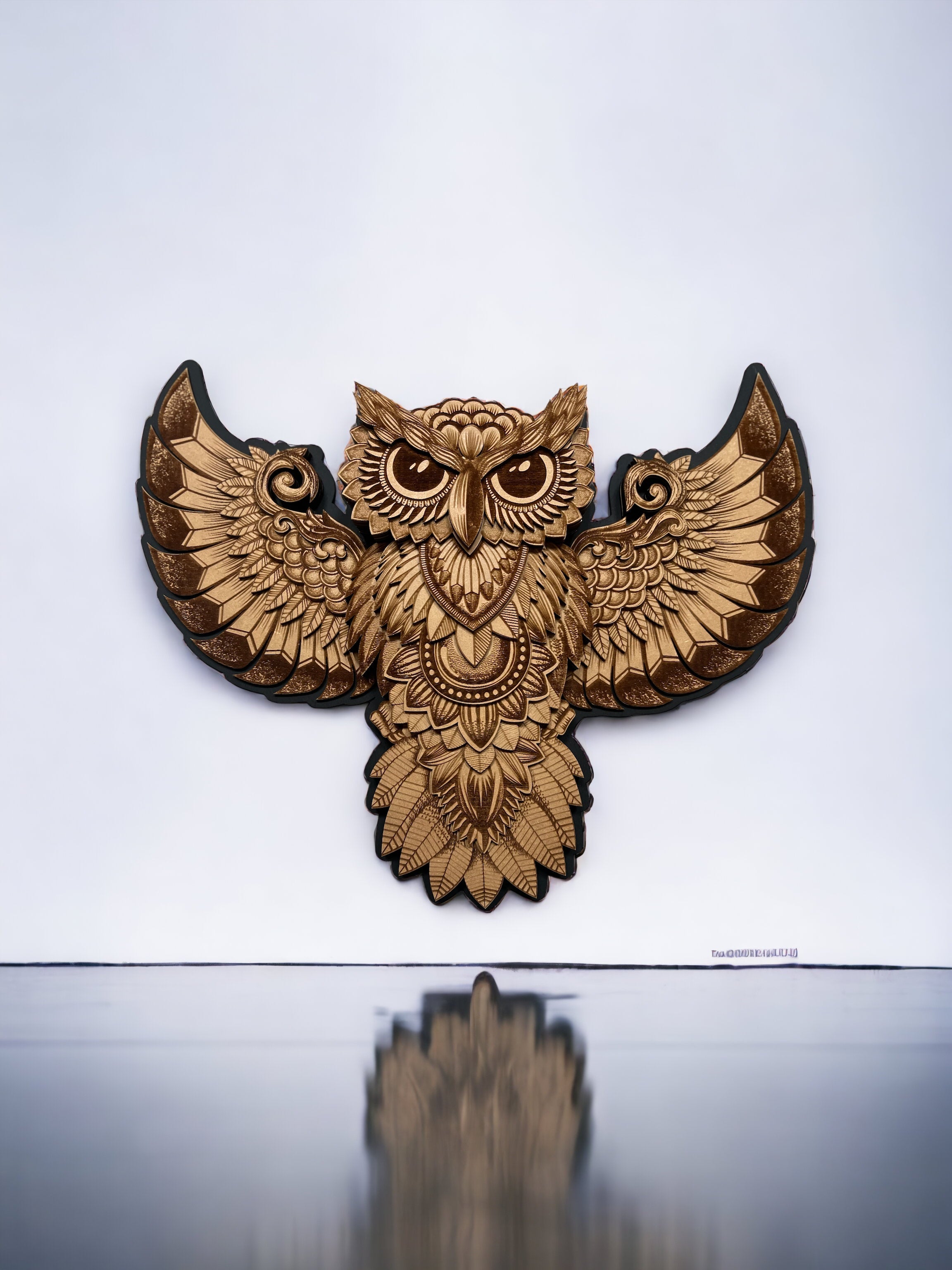 Owl Mandala AVEL Woodworking
