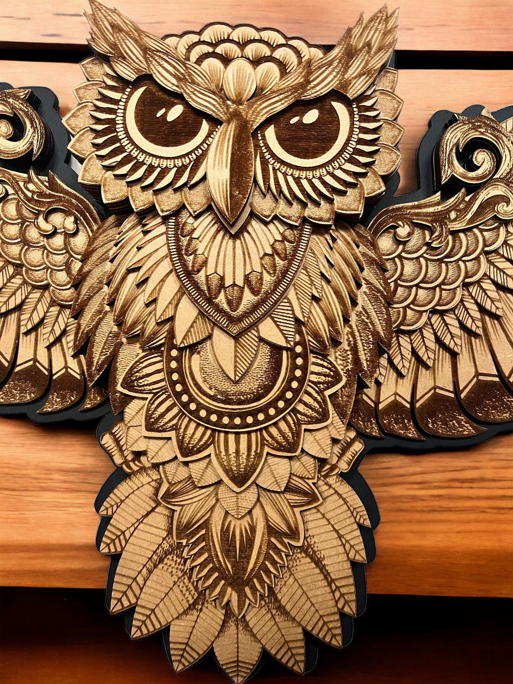 Owl Mandala AVEL Woodworking