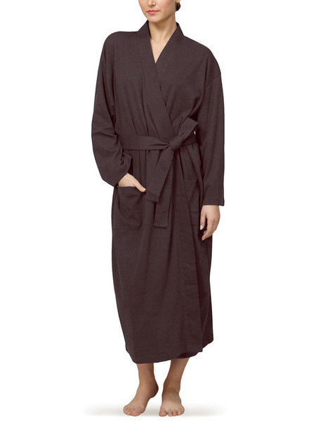 Organic Cotton Knitted Kimono Robe Pure Fiber