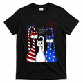 Red White Blue Cats USA Flag Firework 4th Of July T-Shirt Mood Vibes Tees - Express Your Mood, Wear Your Style