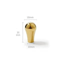 Gold PVD Chrome Brass Cabinet Knobs – Modern Single Hole Wardrobe and Drawer Pulls Dlight Decor