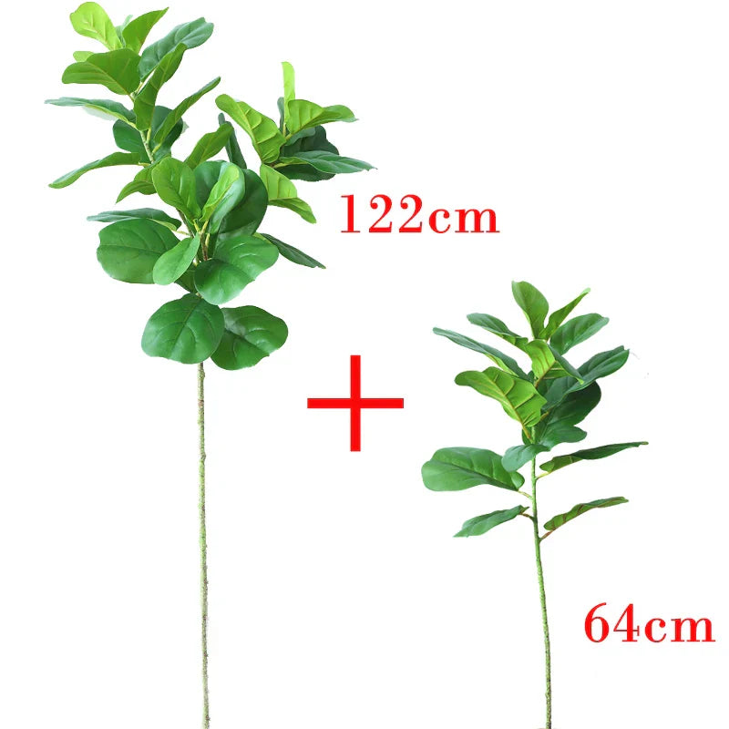Dlight Decor 122cm Large Ficus Tree Branch with Tropical Rubber Leaves Dlight Decor