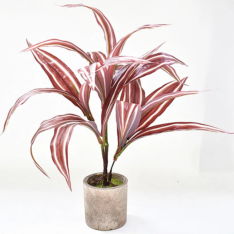 Dlight Decor 43cm Dracaena Air Grass Branch with Bamboo Leaves for Desktop Decor Dlight Decor
