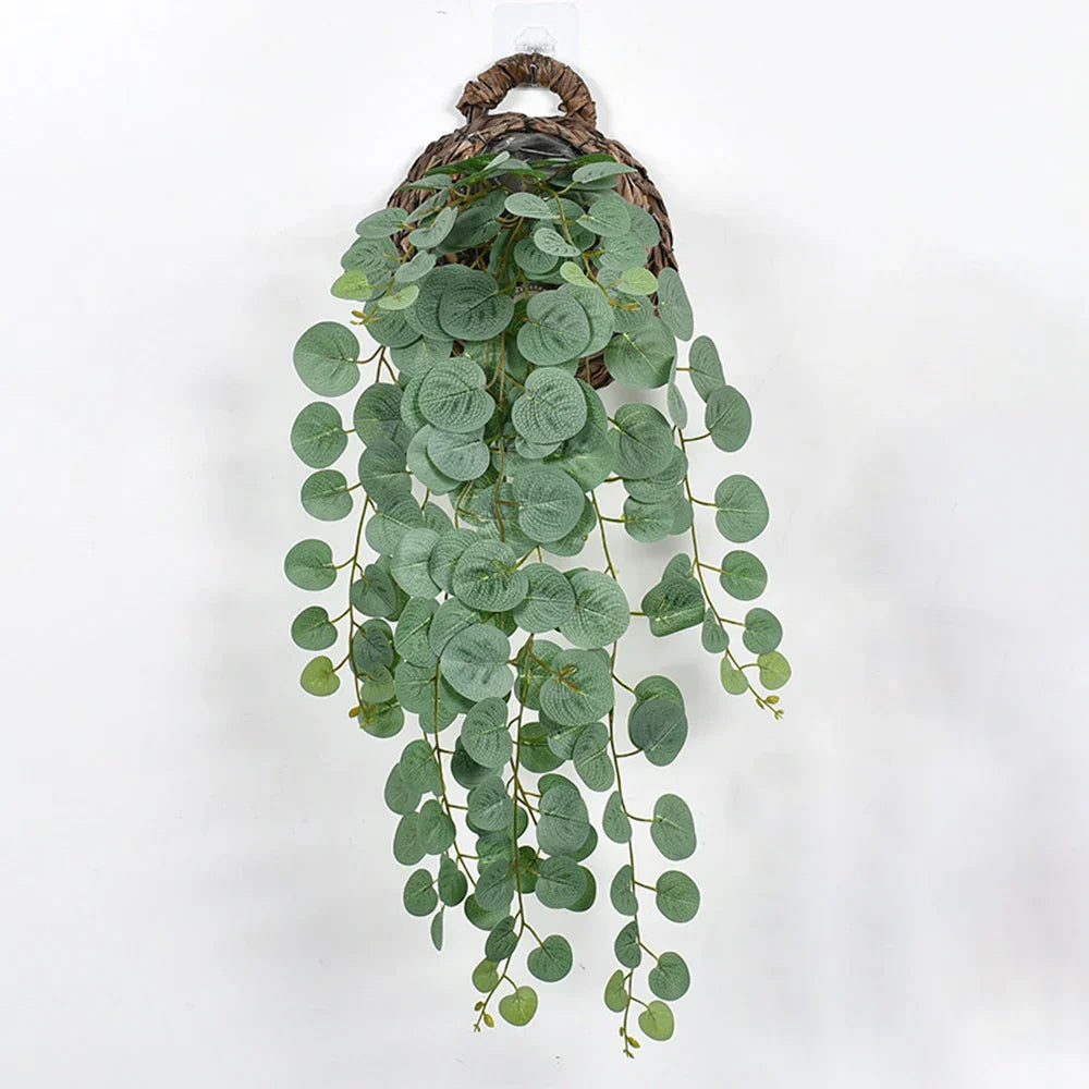 Dlight Decor 64cm Hanging Eucalyptus Vine with Apple Leaves Dlight Decor