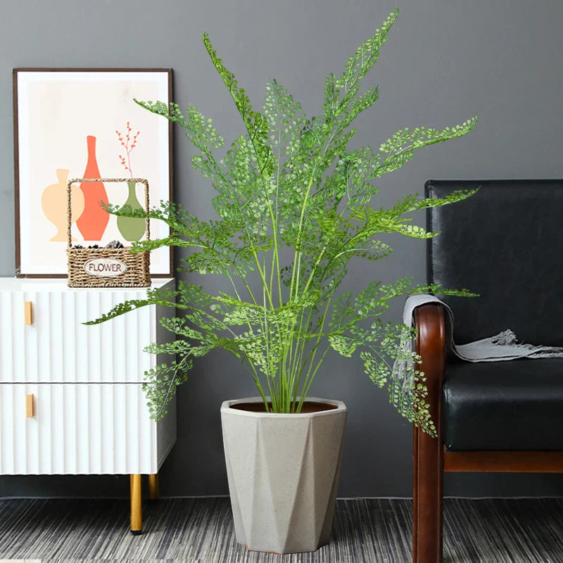 Dlight Decor 88cm Tropical Palm Fern Branch with Real Touch Leaves Dlight Decor