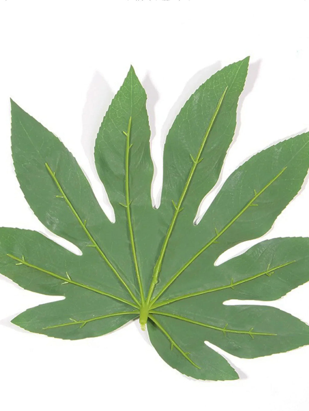 Dlight Decor 5 or 10pcs Tropical Fatsia Monstera Leaves for Table and Home Decor Dlight Decor