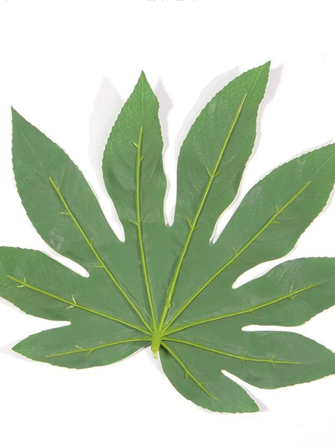 Dlight Decor 5 or 10pcs Tropical Fatsia Monstera Leaves for Table and Home Decor Dlight Decor