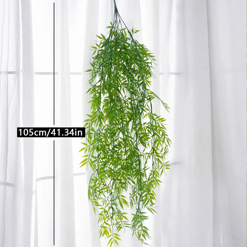 Dlight Decor 105cm Hanging Bamboo Leaf Vine for Garden and Home Wall Decor Dlight Decor