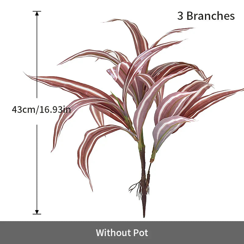 Dlight Decor 43cm Dracaena Air Grass Branch with Bamboo Leaves for Desktop Decor Dlight Decor
