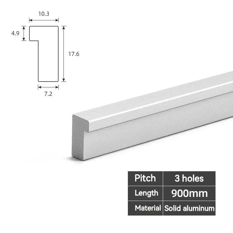 Modern Long T-Bar Aluminum Cabinet Handles – Brushed Gold, Silver, and Black Pulls for Drawers and Cupboards (700-1200mm) Dlight Decor