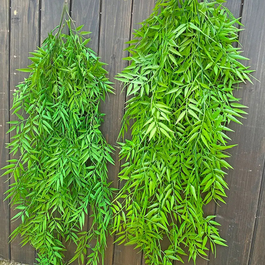 Dlight Decor 105cm Hanging Bamboo Leaf Vine for Garden and Home Wall Decor Dlight Decor