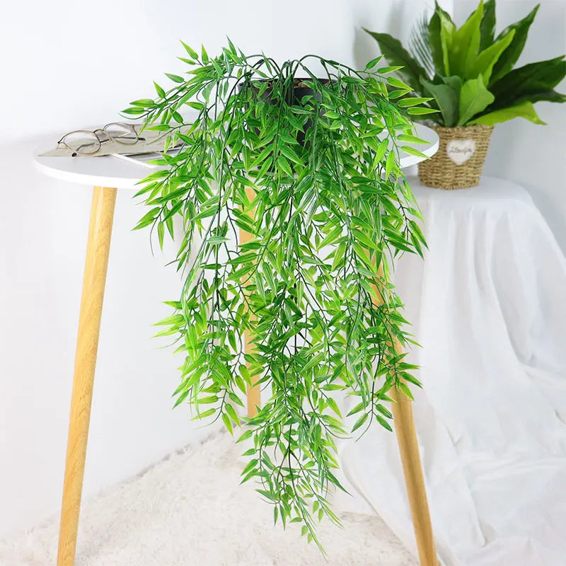 Dlight Decor 105cm Hanging Bamboo Leaf Vine for Garden and Home Wall Decor Dlight Decor