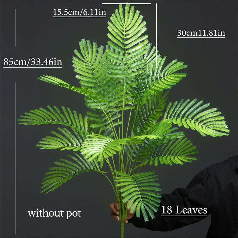 Dlight Decor 88cm Tropical Palm Fern Branch with Real Touch Leaves Dlight Decor