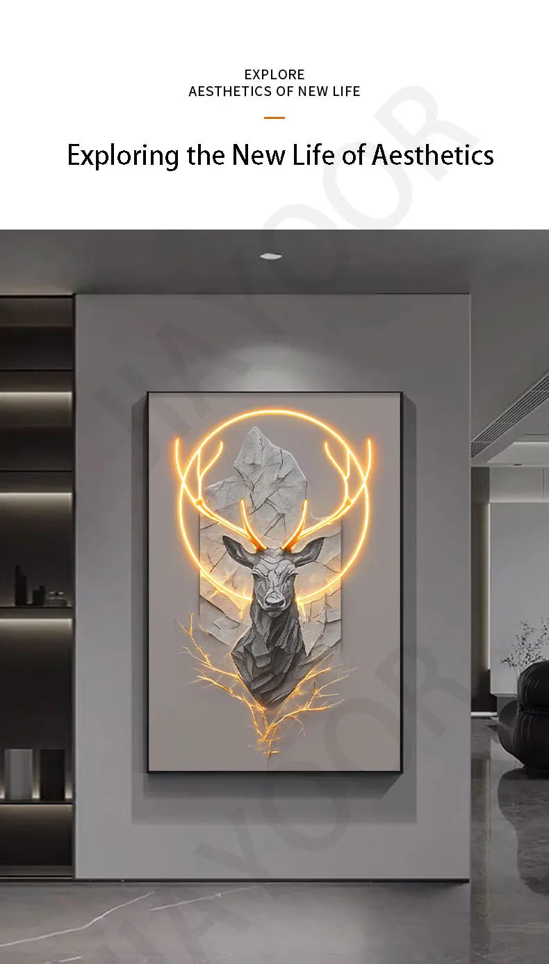 Dlight Decor Reindeer Wall Glow for Luxe Entry Spaces Dlight Decor