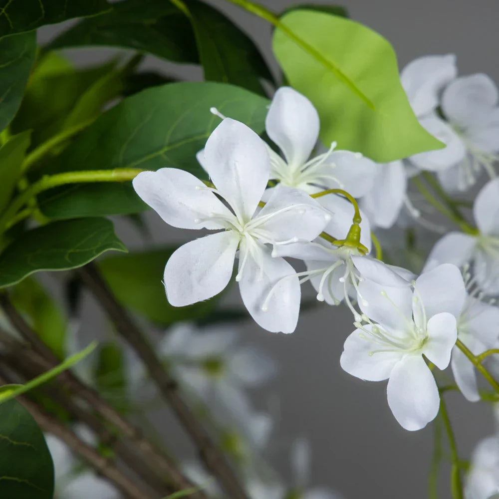 Dlight Decor 95cm Hanging Jasmine Bouquet with Tropical Begonia Flowers Dlight Decor