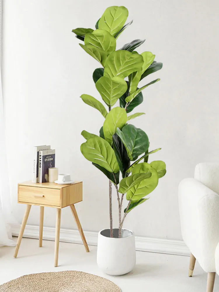 Dlight Decor 113cm Tropical Ficus Tree with Rubber Style Leaves Dlight Decor
