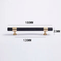 Natural Marble and Crystal T-Bar Cabinet Handles – Modern Brass Knobs for Kitchen, Dresser, and Furniture Pulls Dlight Decor