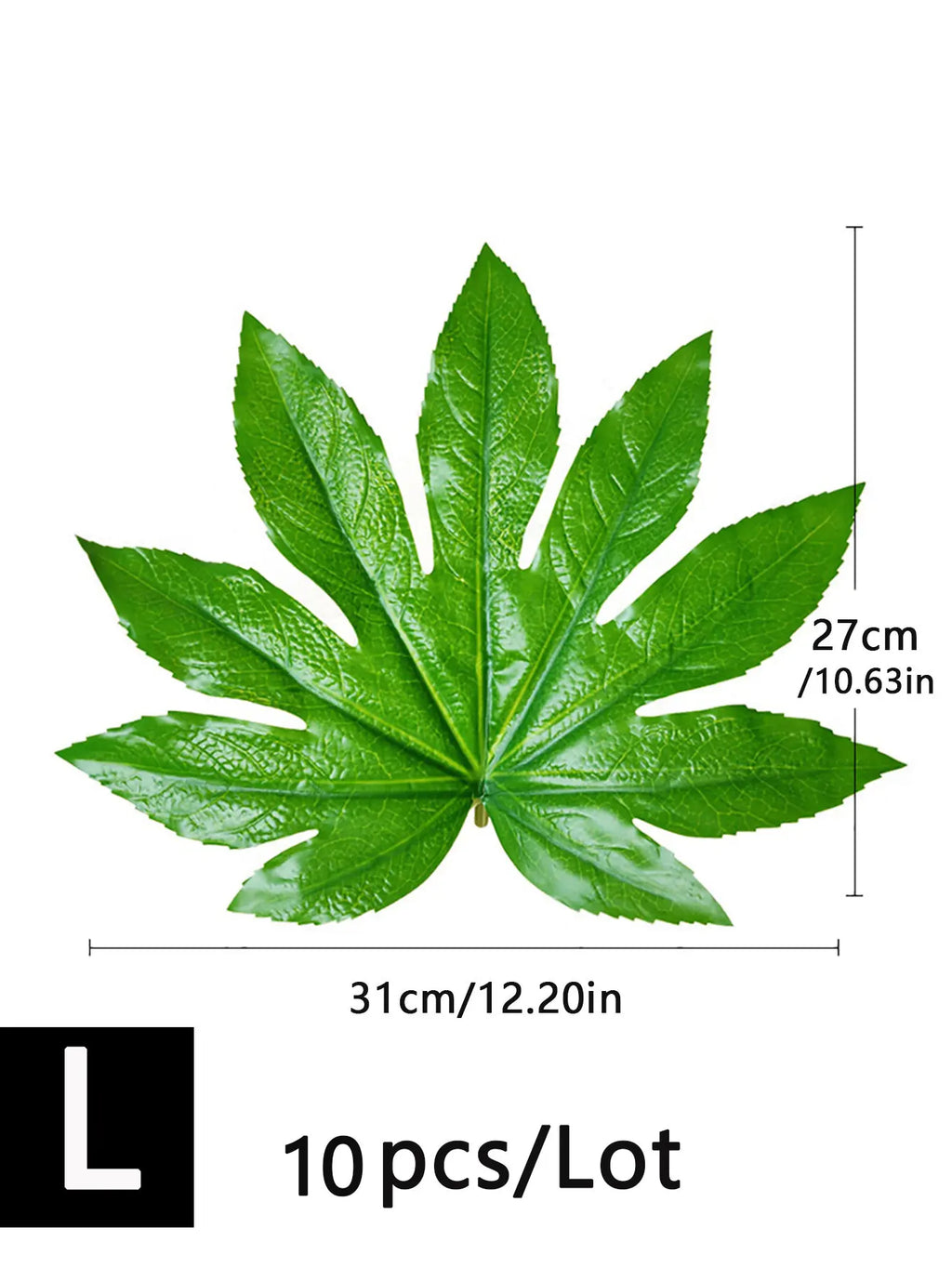 Dlight Decor 5 or 10pcs Tropical Fatsia Monstera Leaves for Table and Home Decor Dlight Decor