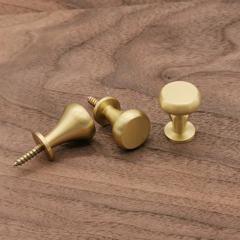 Brass Cabinet Handle and Hook – Gold Knob for Furniture, Wardrobes, and Towel Holders Dlight Decor