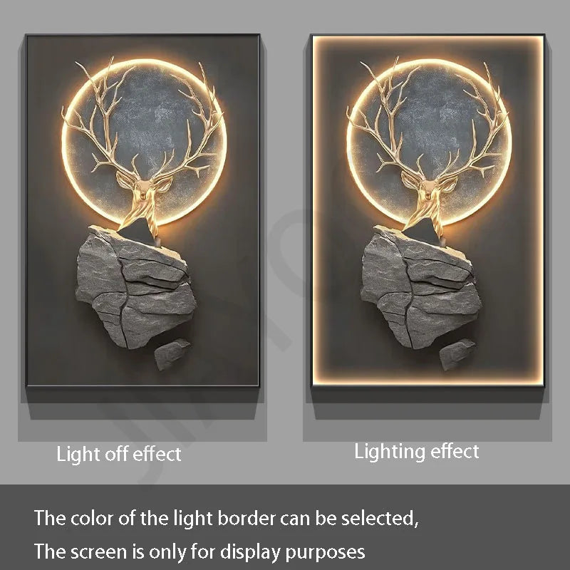 Dlight Decor Reindeer Wall Glow for Luxe Entry Spaces Dlight Decor