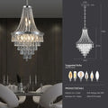 Arabelle 19.7-Inch Gold & Chrome Crystal Chandelier Dlight Decor