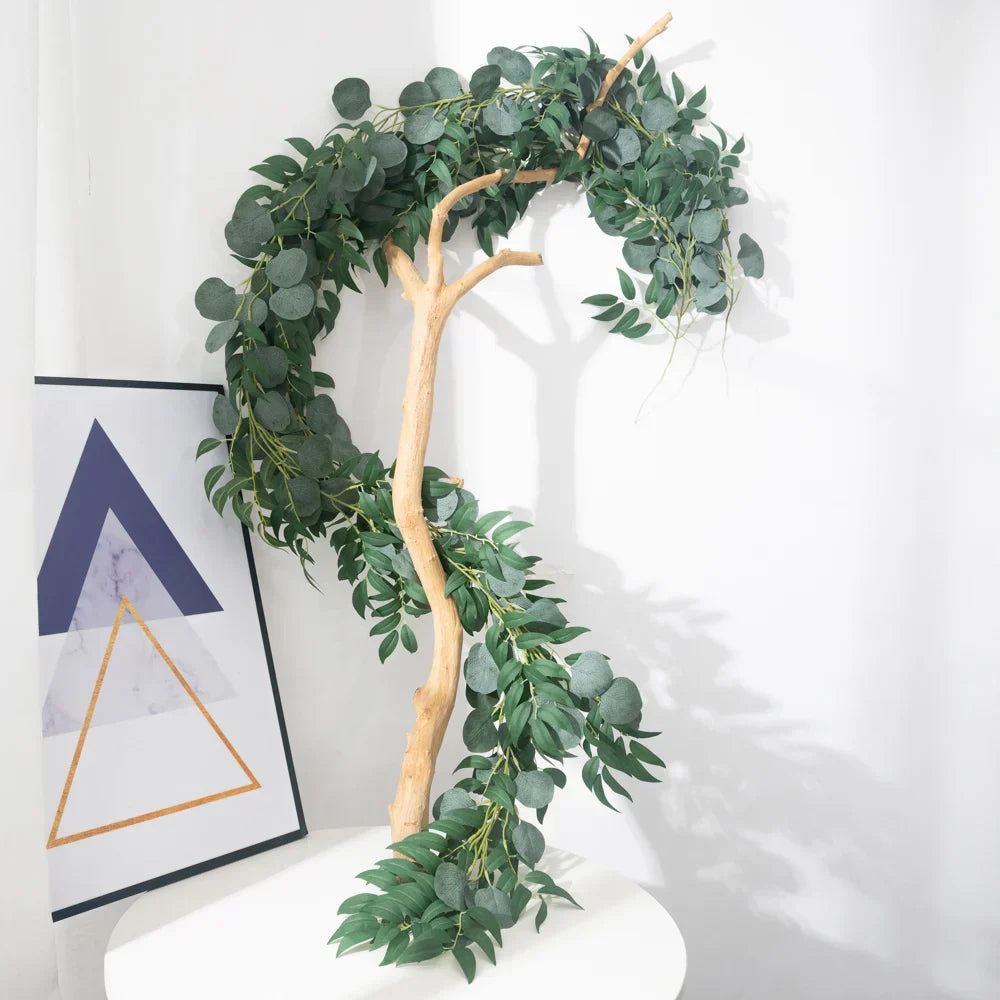 Dlight Decor 200cm Eucalyptus Vine with Willow Leaves for Hanging Decor Dlight Decor