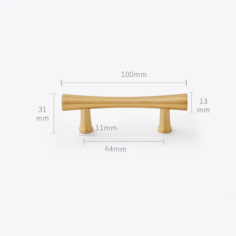 Gold Brass Dresser Handles – Modern Cabinet Pulls and Drawer Knobs for Kitchen and Furniture Dlight Decor