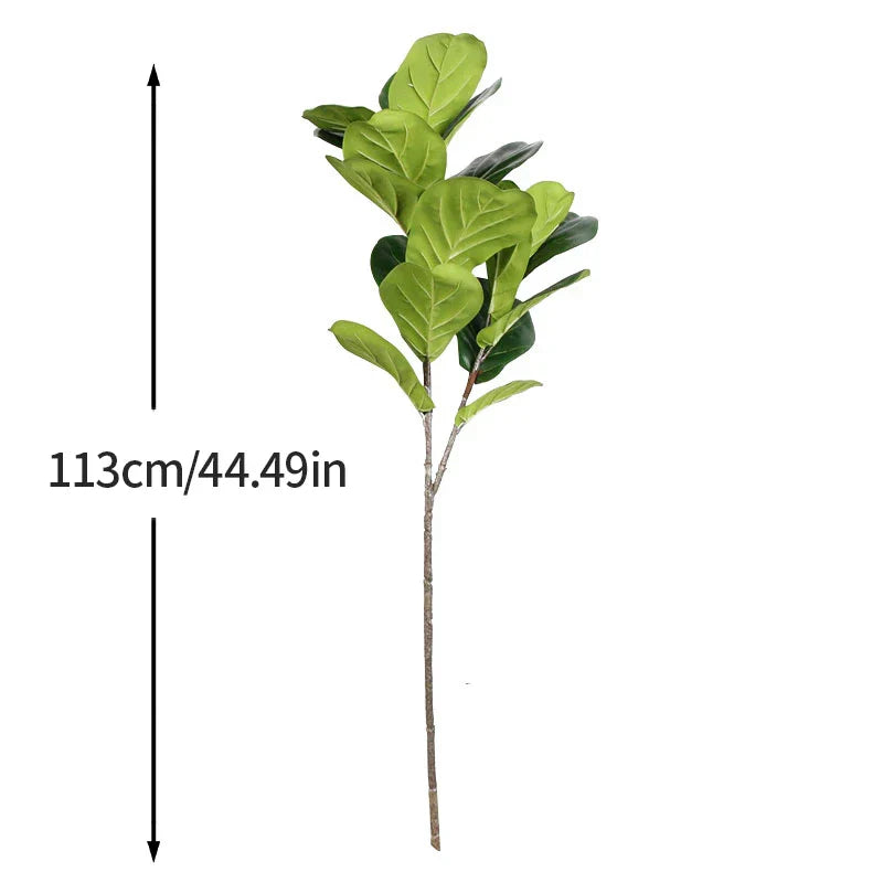 Dlight Decor 113cm Tropical Ficus Tree with Rubber Style Leaves Dlight Decor