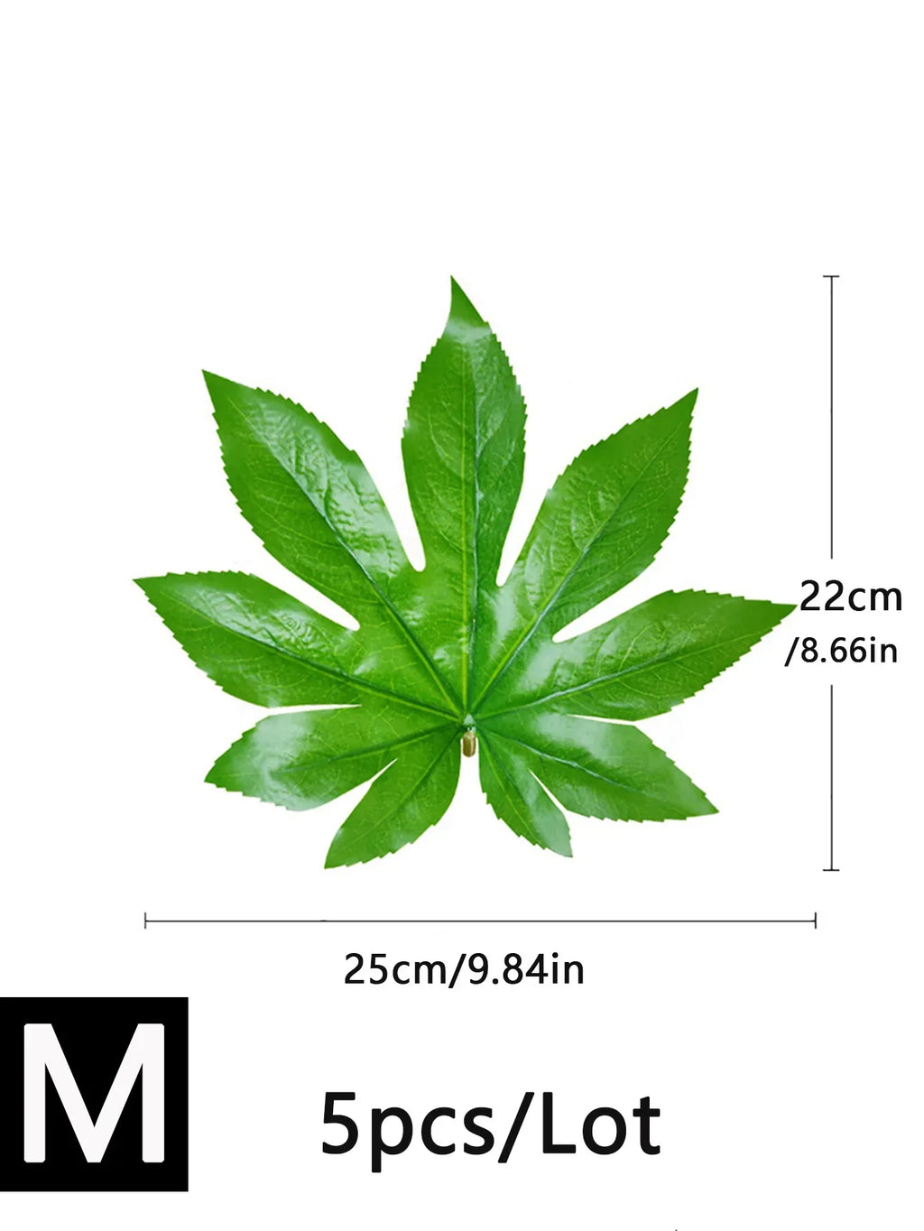 Dlight Decor 5 or 10pcs Tropical Fatsia Monstera Leaves for Table and Home Decor Dlight Decor