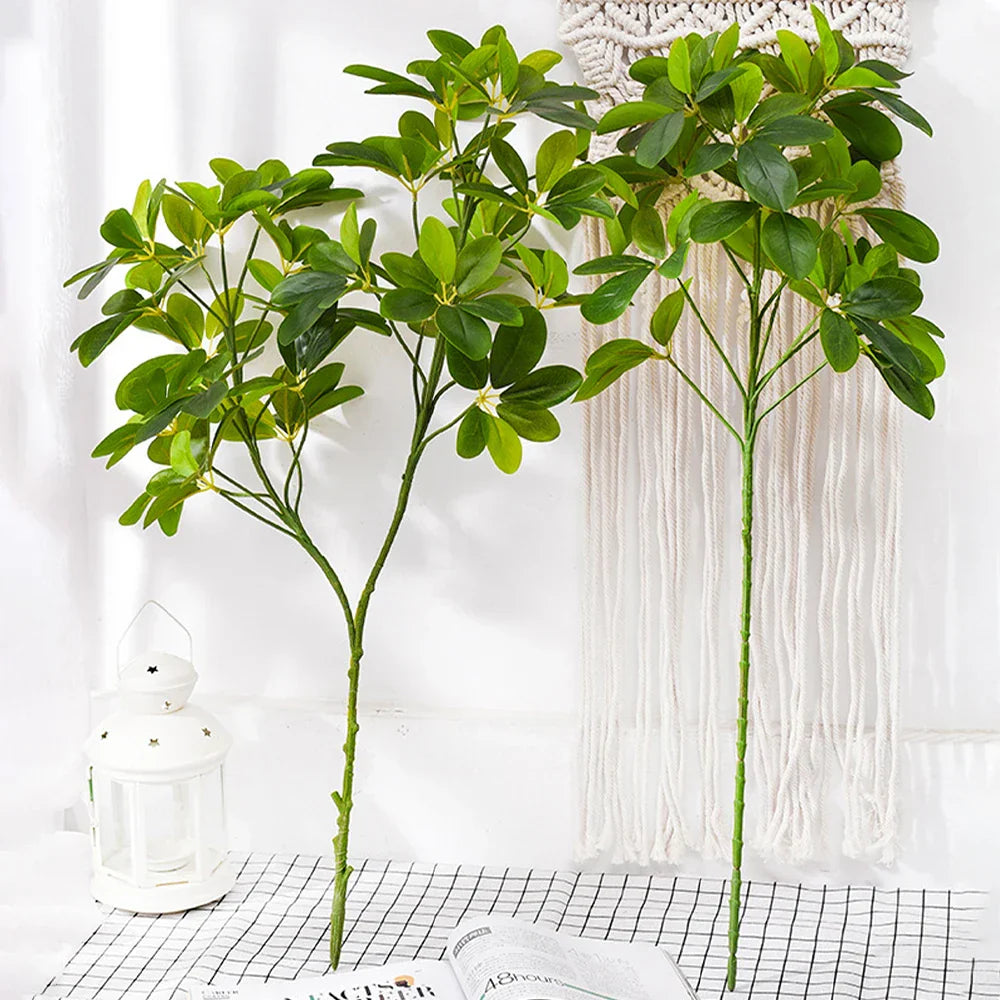 Dlight Decor 73cm Tropical Ficus Palm Tree Branch with Monstera Leaves Dlight Decor