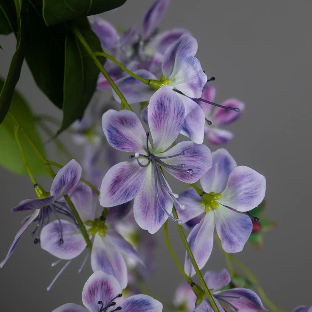 Dlight Decor 95cm Hanging Jasmine Bouquet with Tropical Begonia Flowers Dlight Decor