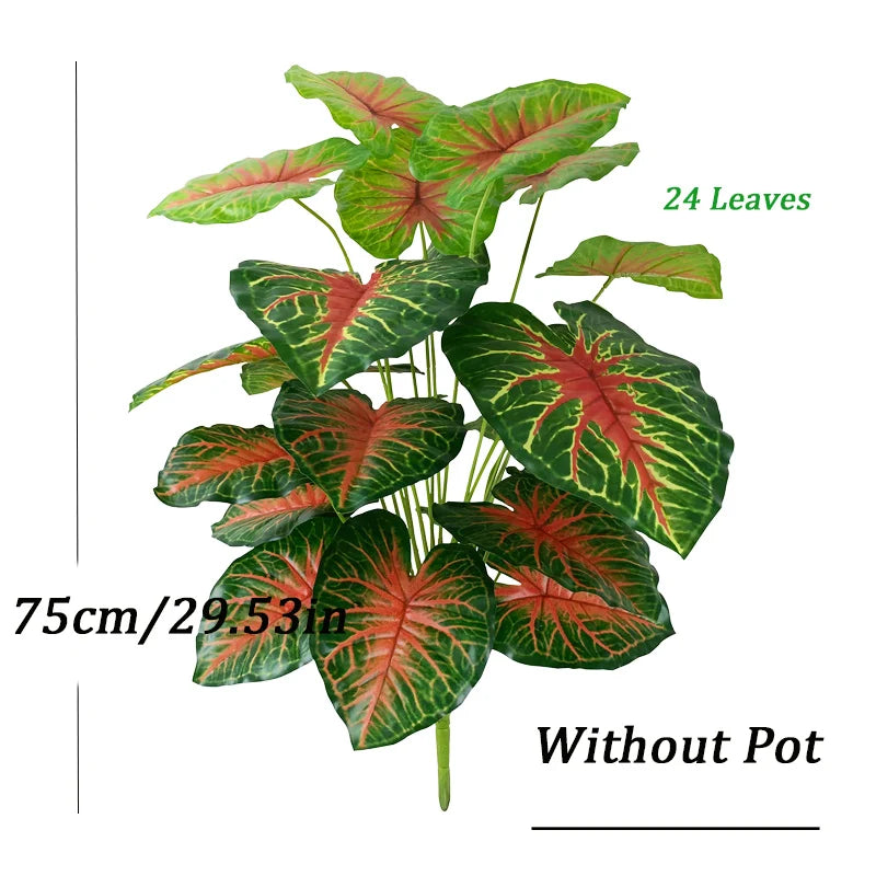 Dlight Decor 75cm Monstera Tree Branch with 24 Tropical Leaves Dlight Decor