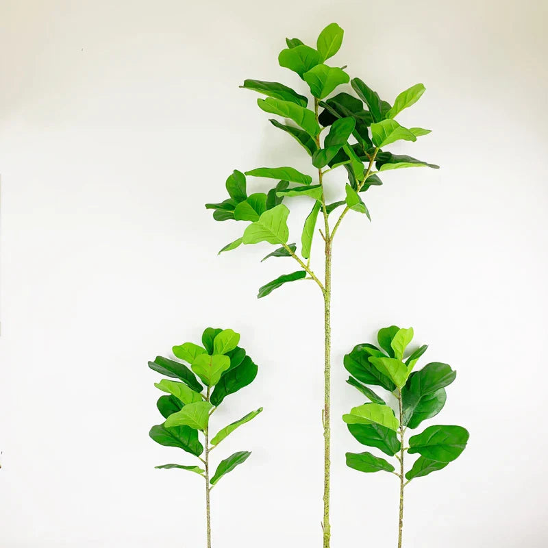 Dlight Decor 122cm Large Ficus Tree Branch with Tropical Rubber Leaves Dlight Decor